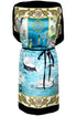 Amanda "Birds of Hyde Park/Ginkgo Leaves" Silk Scarf Tunic